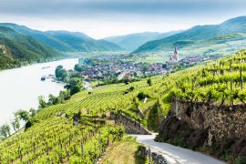 Lais Puzzle - Blick in die Wachau mit der Donau und dem Ort Weißenkirchen in Niederösterreich - 2.000 Teile