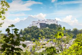 Lais Puzzle - Panorama-Ausblick auf die Festung Hohensalzburg in der Stadt Salzburg im Sommer - Salzburg, Österreich, Europa - 2.000 Teile