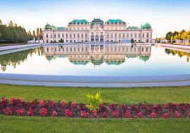 Lais Puzzle - Belvedere Park in Wien Blick auf Wasserspiegelung - 1.000 Teile