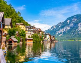 Lais Puzzle - Blick auf das berühmte Bergdorf Hallstatt in den österreichischen Alpen bei schönem Licht im Sommer, Salzkammergut, Hallstatt, Österreich - 40, 100, 200, 500, 1.000 & 2.000 Teile