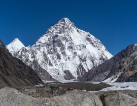 Lais Puzzle - K2 Berg, zweithöchster Berg der Welt im Karakorum Gebirge Blick vom Concordia Camp, K2 Basislager Trekking Route, Pakistan, Asien - 40, 100, 200, 500, 1.000 & 2.000 Teile