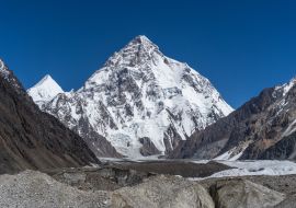 Lais Puzzle - K2 Berg, zweithöchster Berg der Welt im Karakorum Gebirge Blick vom Concordia Camp, K2 Basislager Trekking Route, Pakistan, Asien - 1.000 Teile