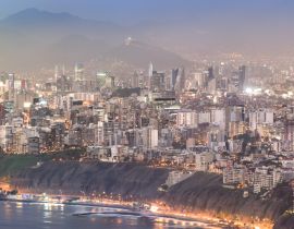 Lais Puzzle - Panoramablick auf Lima, Peru zur blauen Zeit - 40, 100, 200, 500, 1.000 & 2.000 Teile