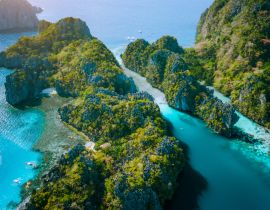 Lais Puzzle - Luftaufnahme der großen Lagune und der majestätischen Felsen aus der Drohne. Entdecken Sie El Nido, Palawan Philippinen. atemberaubende Attraktion, Tour Reise, Inselhüpfen - 40, 100, 200, 500, 1.000 & 2.000 Teile