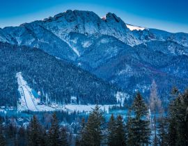 Lais Puzzle - Giewont-Gipfel in der Morgendämmerung in Zakopane im Winter, Tatra-Gebirge, Polen - 40, 100, 200, 500, 1.000 & 2.000 Teile