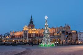 Lais Puzzle - Krakau, Polen, Tuchhalle (Sukiennice) und Hauptmarktplatz mit Weihnachtsbaum - 2.000 Teile