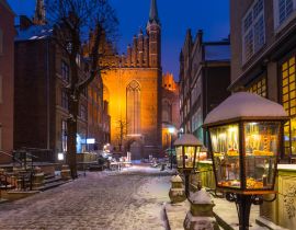 Lais Puzzle - Mariacka Straße in Gdansk bei verschneitem Winter, Polen - 40, 100, 200, 500, 1.000 & 2.000 Teile