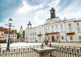 Lais Puzzle - Der alte Markt und das Rathaus in der Stadt Plock, Polen - 1.000 Teile