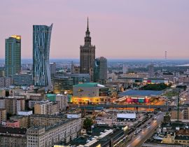 Lais Puzzle - Panorama von Warschau in der Morgendämmerung - 40, 100, 200, 500, 1.000 & 2.000 Teile