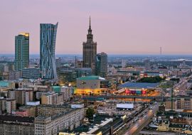 Lais Puzzle - Panorama von Warschau in der Morgendämmerung - 1.000 Teile