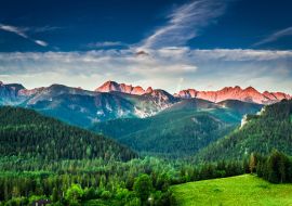 Lais Puzzle - Sonnenuntergang in den Bergen in Polen im Sommer, Europa - 1.000 Teile