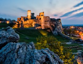 Lais Puzzle - Ogrodzieniec Ruinen einer mittelalterlichen Burg. Region Tschenstochau (Czestochowa), Polen - 40, 100, 200, 500, 1.000 & 2.000 Teile