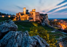 Lais Puzzle - Ogrodzieniec Ruinen einer mittelalterlichen Burg. Region Tschenstochau (Czestochowa), Polen - 1.000 Teile
