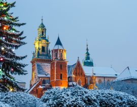 Lais Puzzle - Das Wawel-Schloss in Krakau in der Dämmerung. Krakau ist eines der berühmtesten Wahrzeichen Polens - 40, 100, 200, 500, 1.000 & 2.000 Teile