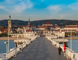 Lais Puzzle - Der Pier von Sopot und die schöne Stadtansicht von Sopot, Polen - 40, 100, 200, 500, 1.000 & 2.000 Teile