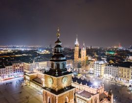 Lais Puzzle - Krakauer Altstadt und Hauptplatz bei Nacht - 40, 100, 200, 500, 1.000 & 2.000 Teile