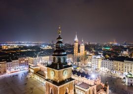 Lais Puzzle - Krakauer Altstadt und Hauptplatz bei Nacht - 1.000 Teile
