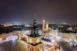 Lais Puzzle - Krakauer Altstadt und Hauptplatz bei Nacht - 2.000 Teile