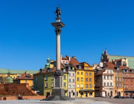 Lais Puzzle - Panoramablick auf den Platz des Königlichen Schlosses - Plac Zamkowy - in der Starowka-Altstadt mit der Sigismund III. Waza-Säule und historischen Mietshäusern in Warschau - 40, 100, 200, 500, 1.000 & 2.000 Teile