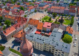 Lais Puzzle - Luftaufnahme des zentralen Platzes in Zory. Oberschlesien. Polen - 1.000 Teile