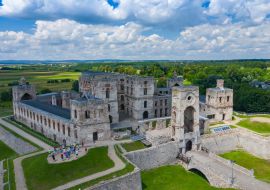 Lais Puzzle - Schloss Krzyztopor, Polen. Luftaufnahme der alten, verfallenen Burg in Ujazd, Świetokrzyskie Voivodeship, Polen - 1.000 Teile