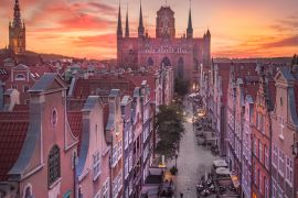 Lais Puzzle - Danziger Mariacka-Straße am Abend - 2.000 Teile