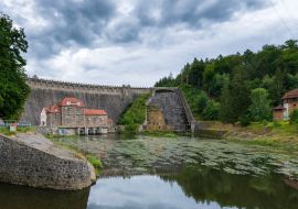 Lais Puzzle - Staudamm am Fluss Bobr und Wasserkraftwerk in Pilchowice bei Jelenia Gora in Polen - 1.000 Teile