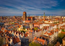 Lais Puzzle - Schöne Architektur in der Altstadt von Danzig. Polen - 1.000 Teile