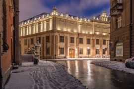 Lais Puzzle - Czartoryskich-Museum (Teil des Nationalmuseums) in Krakau, Polen, gesehen in einer Winternacht - 2.000 Teile