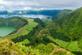 Lais Puzzle - Die Seen von Sete Cidades und Santiagot in Sao Miguel, Azoren - 2.000 Teile