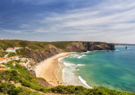 Lais Puzzle - Herrlicher Strand von Arrifana, zum Surfen in Portugal - 1.000 Teile