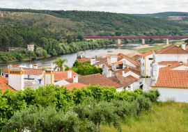 Lais Puzzle - Landschaft von Constancia. Santarem, Ribatejo, Portugal - 1.000 Teile