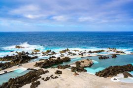 Lais Puzzle - Natürliche vulkanische Schwimmbäder bei Porto Moniz, Reiseziel für Urlaub, Madeira Insel, Portugal - 2.000 Teile