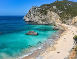 Lais Puzzle - Praia Ribeira do Cavalo, ein versteckter Strand in der Nähe der Stadt Sesimbra, Portugal - 40, 100, 200, 500, 1.000 & 2.000 Teile