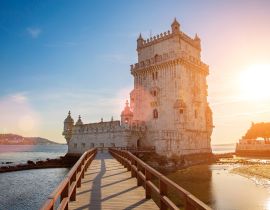 Lais Puzzle - Lissabon, Turm von Belem bei Sonnenuntergang am Ufer des Tejo - 40, 100, 200, 500, 1.000 & 2.000 Teile