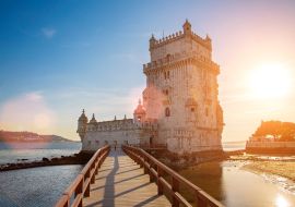 Lais Puzzle - Lissabon, Turm von Belem bei Sonnenuntergang am Ufer des Tejo - 1.000 Teile