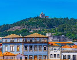 Lais Puzzle - Bunte Häuserfassaden am Lima-Ufer in Viana do Castelo in Portugal - 40, 100, 200, 500 & 1.000 Teile