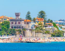 Lais Puzzle - Blick auf die Burg von Estoril in Portugal - 40, 100, 200, 500, 1.000 & 2.000 Teile
