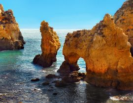 Lais Puzzle - Klippen an der Küste der Algarve in Faro Portugal - 40, 100, 200, 500, 1.000 & 2.000 Teile