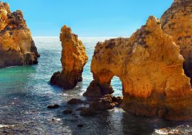 Lais Puzzle - Klippen an der Küste der Algarve in Faro Portugal - 1.000 Teile