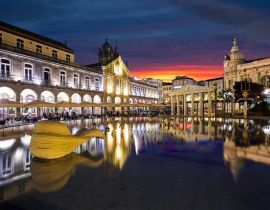 Lais Puzzle - Bars und Cafés in der Innenstadt von Braga, Portugal - 40, 100, 200, 500, 1.000 & 2.000 Teile