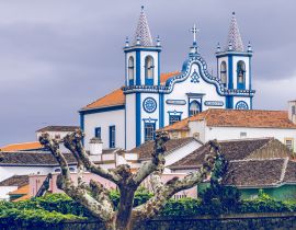Lais Puzzle - Blick auf die Stadt Praia da Vitoria. Insel Terceira. Azoren, Portugal - 40, 100, 200, 500, 1.000 & 2.000 Teile