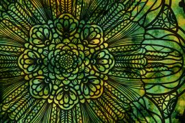 Lais Puzzle - Abstraktes Mandala Grafikdesign und Aquarell digitale Kunst Malerei - 2.000 Teile