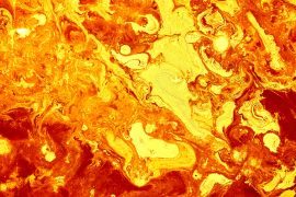 Lais Puzzle - Abstrakte goldenen orangefarbenen Hintergrund. Flashes in der Sonne, flüssiges Feuer. Fließende Lava Farben malen - 2.000 Teile