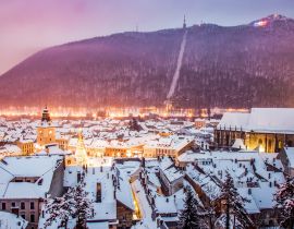 Lais Puzzle - Blick von oben über Brasov im Winter, Rumänien - 40, 100, 200, 500, 1.000 & 2.000 Teile