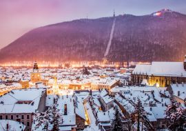 Lais Puzzle - Blick von oben über Brasov im Winter, Rumänien - 1.000 Teile
