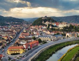 Lais Puzzle - Drohnenaufnahme des historischen Zentrums von Sighisoara, Rumänien - 40, 100, 200, 500, 1.000 & 2.000 Teile