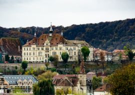 Lais Puzzle - Alte Stadt Sighisoara in Rumänien, Panoramablick auf alten Uhrenturm, Burg und mittelalterliche Architektur. Historische europäische Stadt mit Dracula-Haus - 1.000 Teile