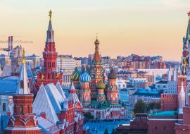 Lais Puzzle - Basilius-Kathedrale auf dem Roten Platz in Moskau, Basilius-Kathedrale berühmter Ort in Russland bei Sonnenuntergang im Herbst, Moskau, Russland - 1.000 Teile