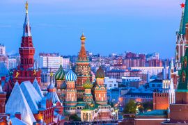 Lais Puzzle - Basilius-Kathedrale auf dem Roten Platz in Moskau bei Nacht - 2.000 Teile